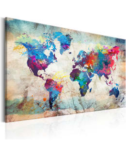 ARTGEIST MAP COLOURFUL 90X60 TAULU Main Image