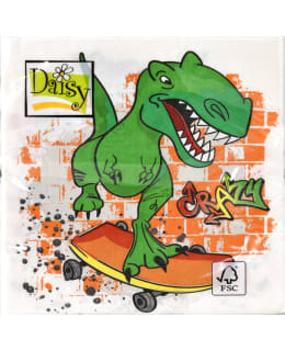 NAPKIN 33CM CRAZY DINO 20 PCS Main Image