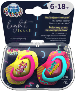 CANPOL NEON LOVE PIN 6-18KK HUVITUTIT Main Image