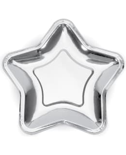 TÄHTI PAHVILAUTANEN KIILTOHOPEA 6KPL Main Image