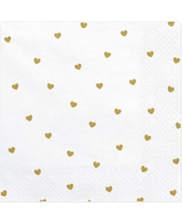 KULTAISET SYDÄMET 20KPL LAUTASLIINA Main Image