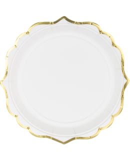 VALKOINEN 6KPL JUHLAVA PIENI PAHVILAUTAN Main Image