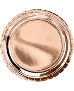 Ruusukulta suuri pahvilautanen 6 kpl Main Image