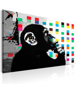 ARTGEIST BANKSY THINKE MONKEY 60X40 TAUL Main Image