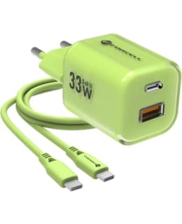 FORCELL GAN3 USB-C/A 33W GREE CHARGER+1M Main Image