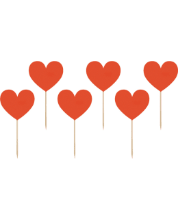 HEART COCKTAIL STICKS 6 PCS Main Image
