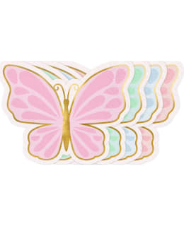 VÄRIKÄS PERHONEN MUOTOLAUTASLIINA 12 KPL Main Image