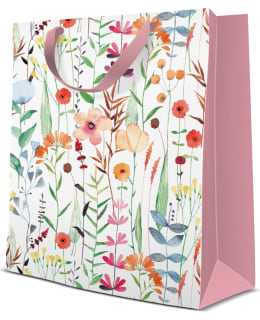 Gift bag watercolour flowers M Main Image