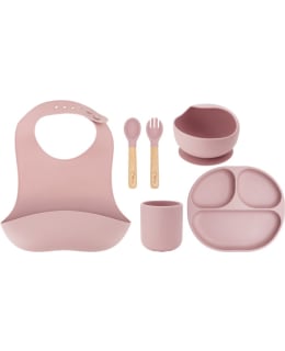 MOMI AMI SILICON DISH SET PINK Main Image