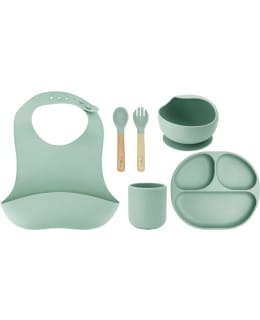 MOMI AMI SILICON DISH SET GREEN Main Image
