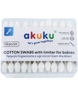 AKUKU 60PCS SAFE COTTON BUDS FOR BABIES Main Image