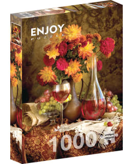ENJOY DAHLIAS AND WINE 1000P PALAPELI Main Image
