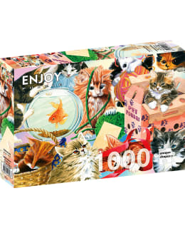 ENJOY CURIOUS CATS 1000P PALAPELI Main Image