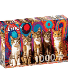 ENJOY FIVE CATS 1000P PALAPELI Main Image