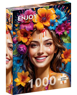 ENJOY FLOWER GIRL 1000P PALAPELI Main Image