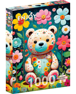 ENJOY FLOWER TEDDY BEAR 1000P PALAPELI Main Image