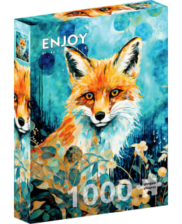 ENJOY RED FOX ON BLUE 1000P PALAPELI Main Image