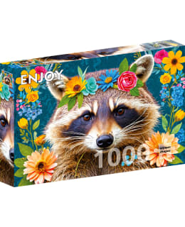 ENJOY FLORAL RACCOON 1000P PALAPELI Main Image