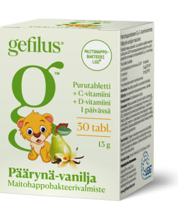 GEFILUS + D 30 KPL PÄÄRYNÄ PURUTABLETTI Main Image