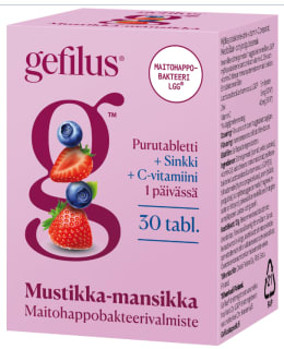 GEFILUS C+ZN MANS.-MUSTIKKA PURU 30KPL Main Image