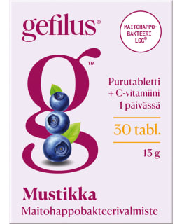 GEFILUS MUSTIKKA 30 TABL PURUTABLETTI Main Image