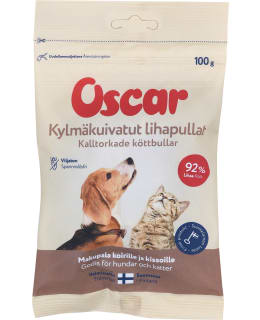 OSCAR KYLMÄK.LIHAPULLAT 100G KOIR.,KISS. Main Image