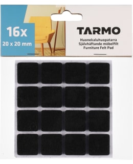 TARMO 20X20MM 16KPL MUSTA HUONEKALUHUOPA Main Image