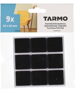 TARMO 24X24MM 9KPL MUSTA HUONEKALUHUOPA Main Image