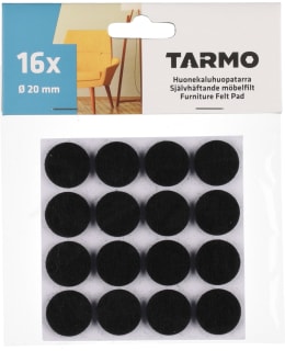 TARMO 20 MM 16KPL MUSTA HUONEKALUHUOPA Main Image