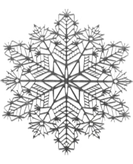 WINTERIA 618549 SNOWFLAKE 38CM HO TABLET Main Image
