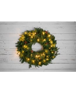 FINNLUMOR IP44 BATT.OPER. CONIF WREATH Main Image