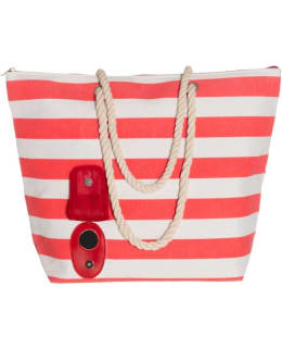 ACCES BEACHBAG WINE KORALLI/WHITE Main Image