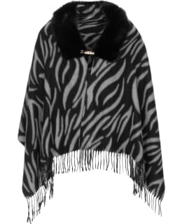 ACCES PONCHO KARVAREUNUS MUSTA/VALKOINEN Main Image