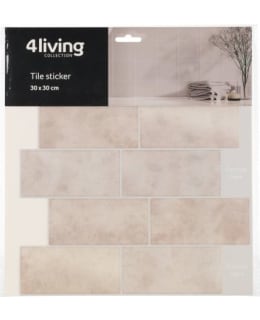 4LIVING 650273 30X30CM BE TILE STICKER Main Image