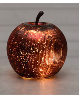 FINNLUMOR RED GLASS APPLE W LED LIGHTS Main Image