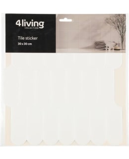 4LIVING 652679 PAANU 30 WH TILE STICKER Main Image