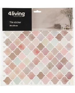 4LIVING 652684 30X30CM BROWN TILE STICKE Main Image