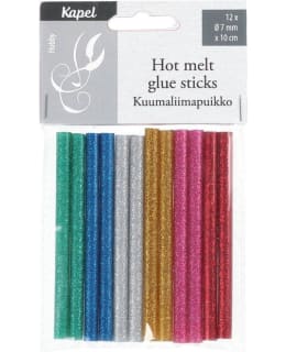 KAPEL GLITTER 12KPL 7X100MM KUUMALIIMA Main Image