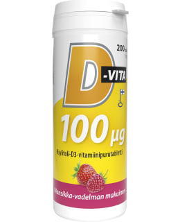 D-VITA 100 µg MANSIKKA-VADELMANMAKU Main Image