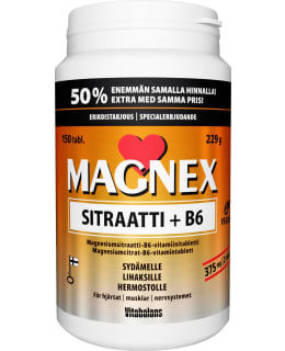 MAGNEX SITRAATTI +B6 150TABL RAVINTOLISÄ Main Image