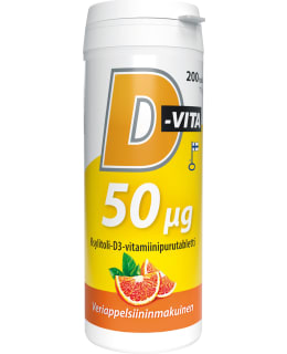 D-VITA  VERIAPPEL 50UG 200TABL RAVINTOL Main Image