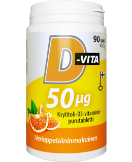 D-VITA 50 µG VERIAPPEL 90 TABL RAVLISÄ Main Image