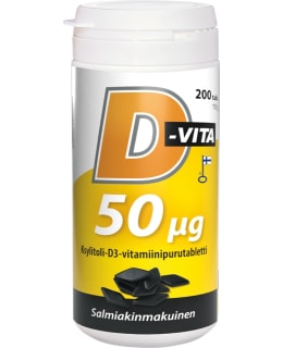 D-VITA 50UG SALMIAK 200TABL RAVINTOLISÄ Main Image