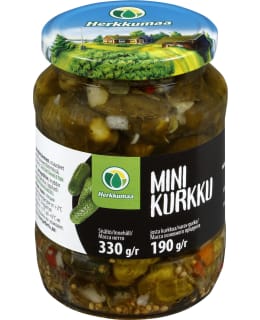 Herkkumaa 330/190g minikurkku Main Image