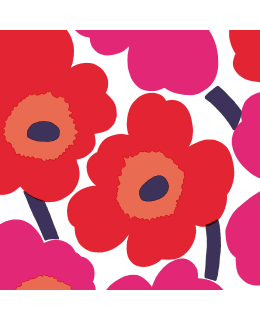 MARIMEKKO UNIKKO PUN 24CM LAUTASLIINA Main Image