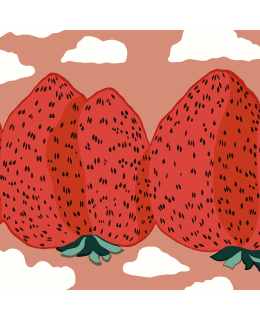 MARIMEKKO MANSIKKAVUOR 33CM LAUTASLIINA Main Image