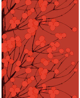 MARIMEKKO LUMIMARJA PUN 33CM LAUTASLIINA Main Image