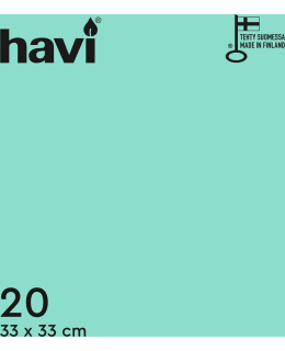 HAVI TURKOOSI 20 KPL 33 CM LAUTASLIINA Main Image