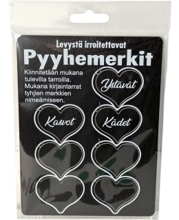 JOHAN 7 KPL SYDÄN MUSTA PYYHEMERKKI Main Image