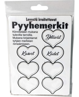 JOHAN 7 KPL SYDÄN VALKOINEN PYYHEMERKKI Main Image